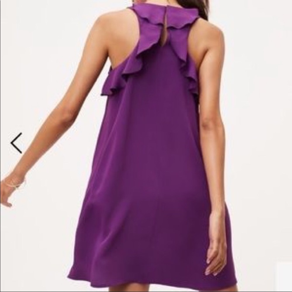 LOFT Back Ruffle Dress Size XS